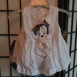 Girls Disney Baby Minnie Mouse Top & Shorts Set